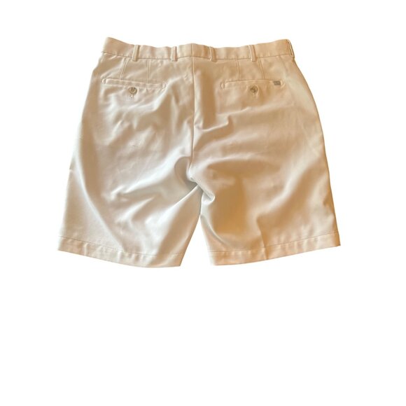 Peter Millar Mens White Golf Shorts Size 34 Polyester - Picture 3 of 6
